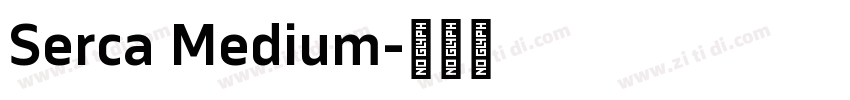 Serca Medium字体转换